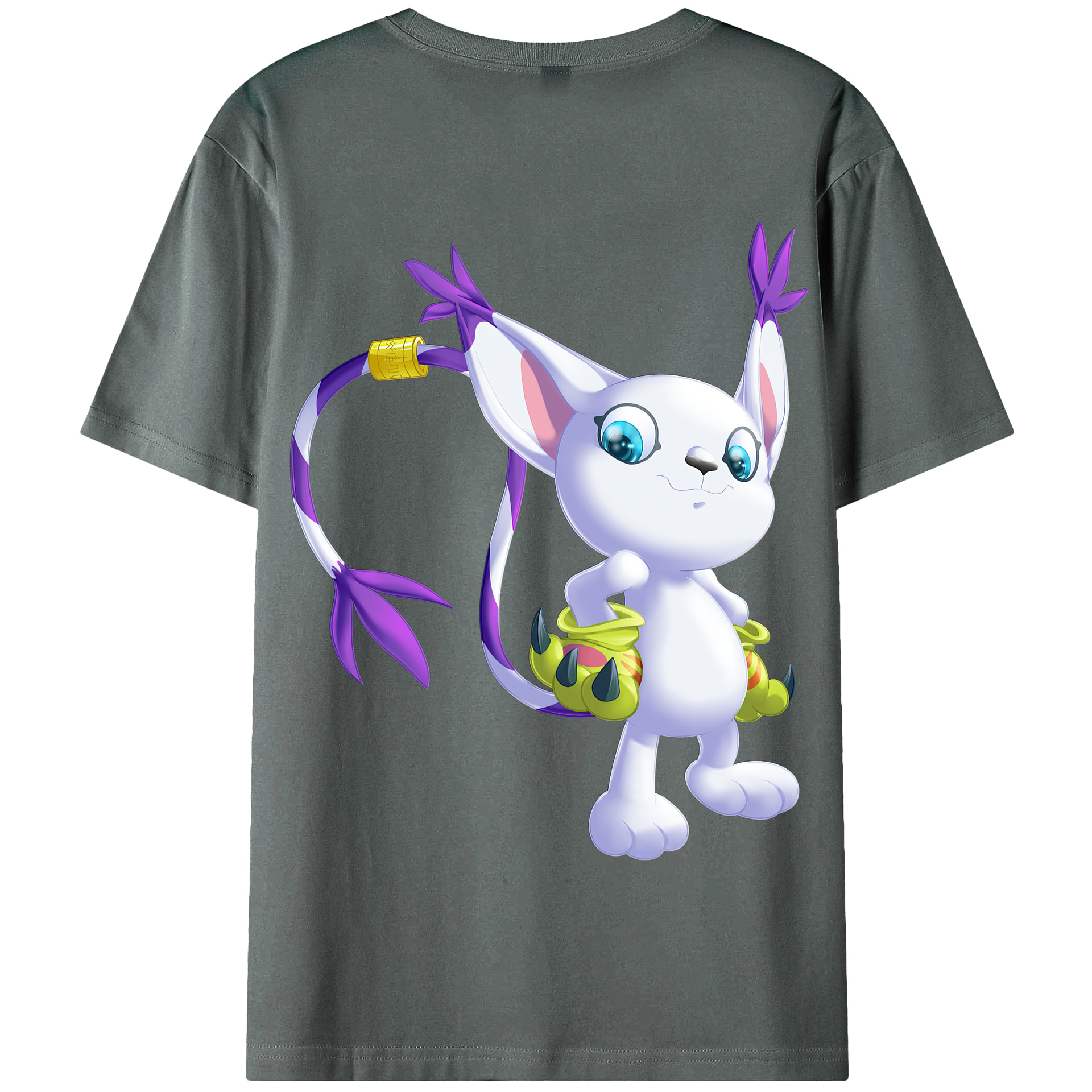 （画像用） Digimon デジタルモンスター/デジモン 綿100％半袖Tシャツ（背面プリント）